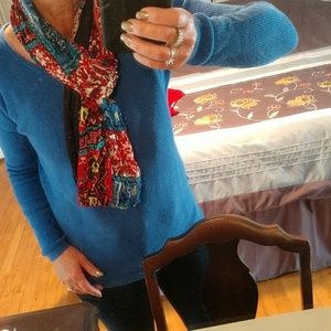 Infinity 2 Sided Silky & Jersey Knit Scarf